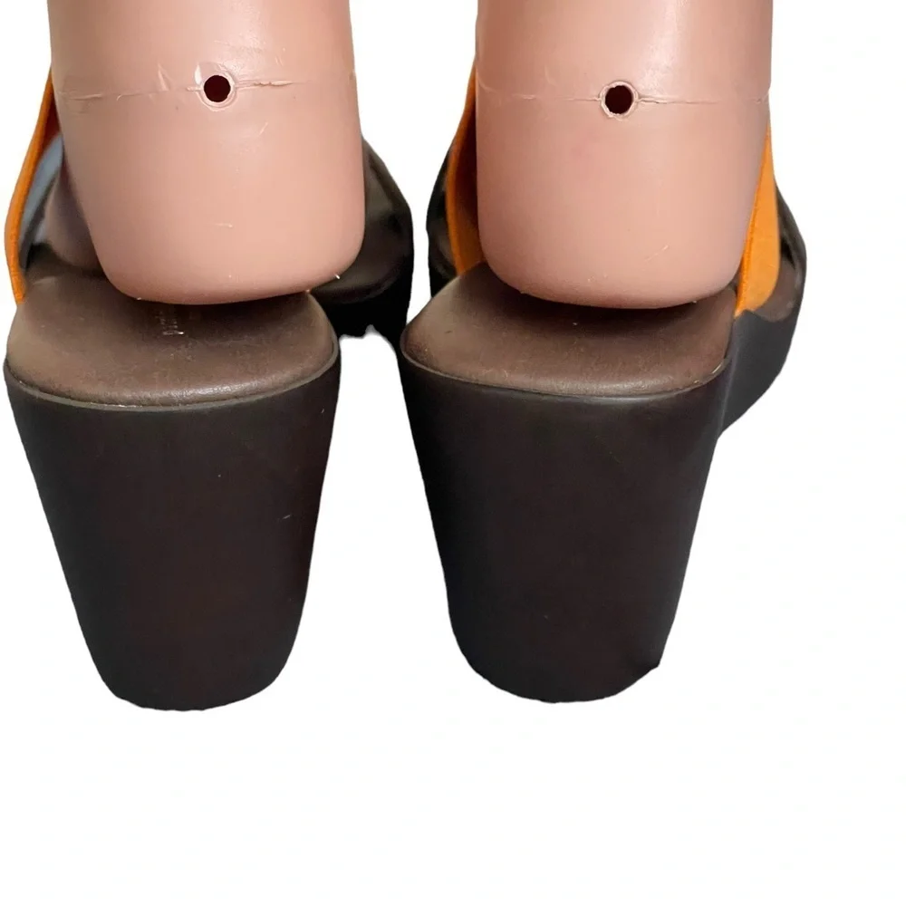 Patricia‎ Green Wedge orange/brown Sandal size 38(8)